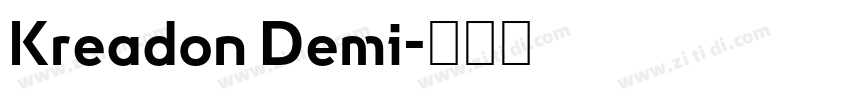 Kreadon Demi字体转换